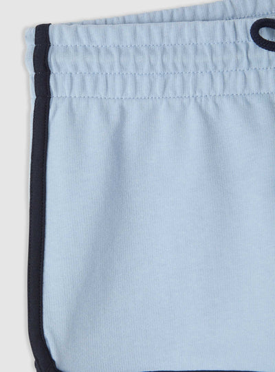 Shorts tuta con profili a contrasto