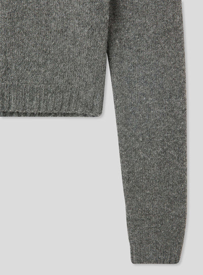 Maglia crop a lupetto