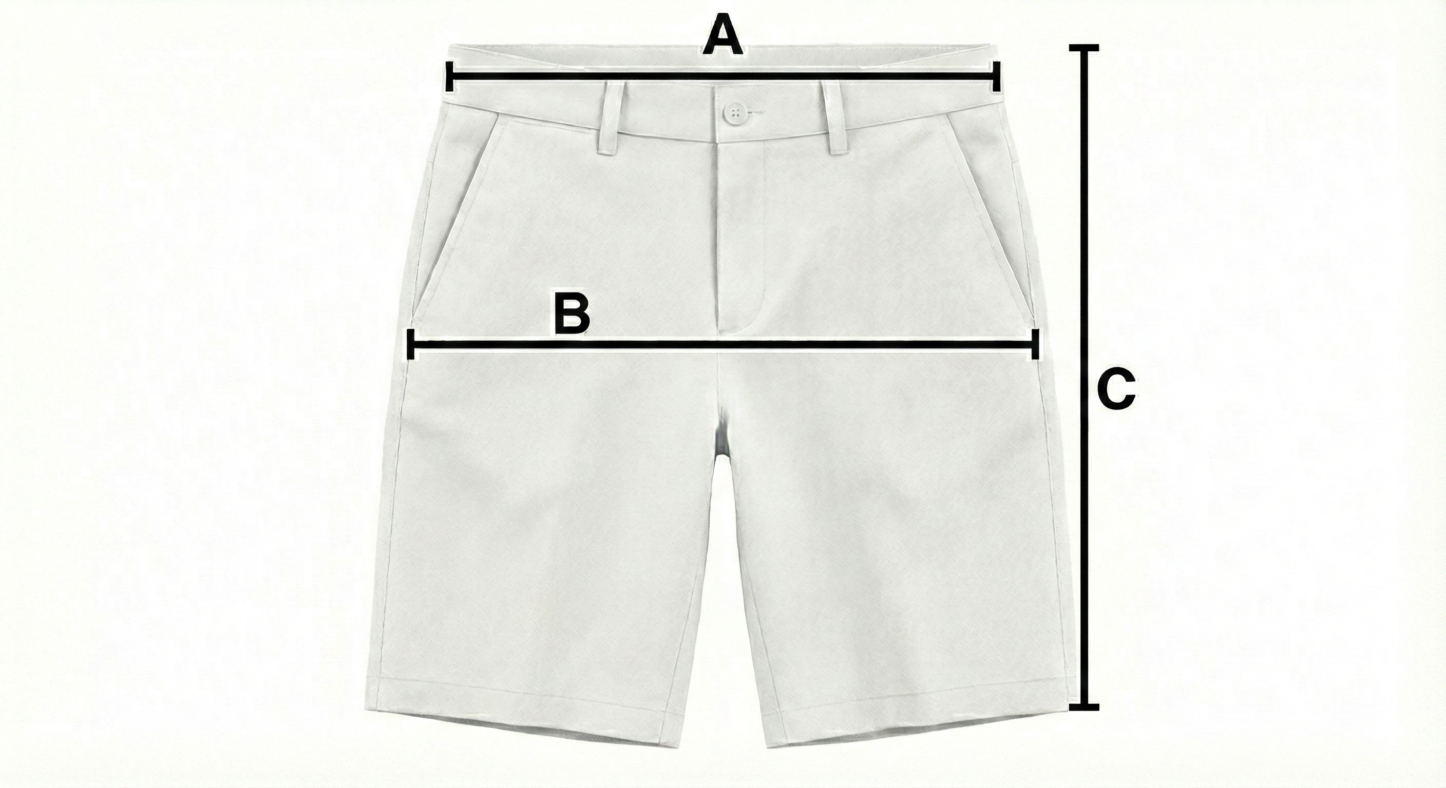Schema delle misure - Pantalone Jeans Corto Uomo