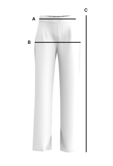Schema delle misure - Pantalone Jeans Lungo Uomo