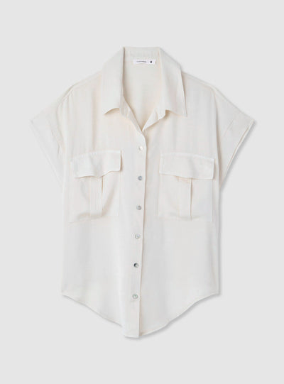 Camicia a maniche corte con tasche