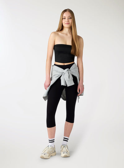 Top a fascia ultrashort tinta unita