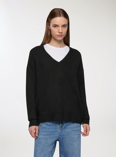 Maglia con scollo a V ampia