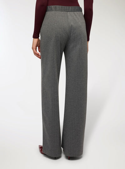 Pantalone širokih nogavica sa prugama