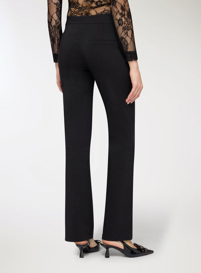 Pantaloni dritti tinta unita
