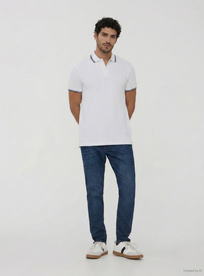 Pack 2 polo con profili a contrasto