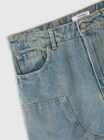 Pantaloncini jeans carpenter baggy