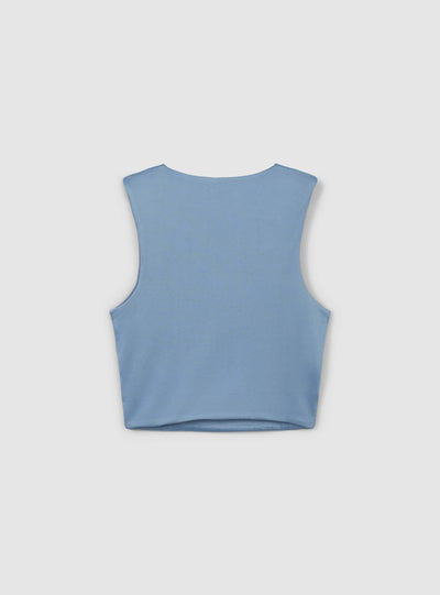 Einfarbiges, elastisches Top