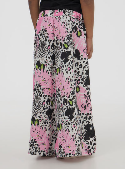 Pantaloni culotte maculati