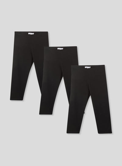 Pack 3 leggings a tre quarti