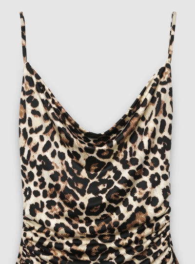 Vestito lungo animalier
