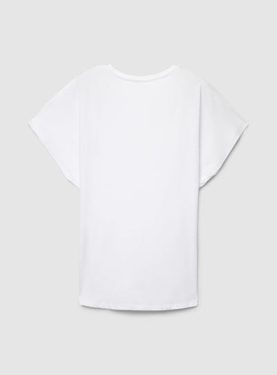T-shirtCurvy con ricamo floreale traforato