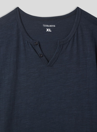Pack 3 t-shirt serafino tessuto fiammato