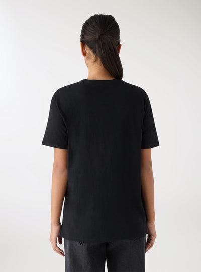 T-shirt con ricamo volto