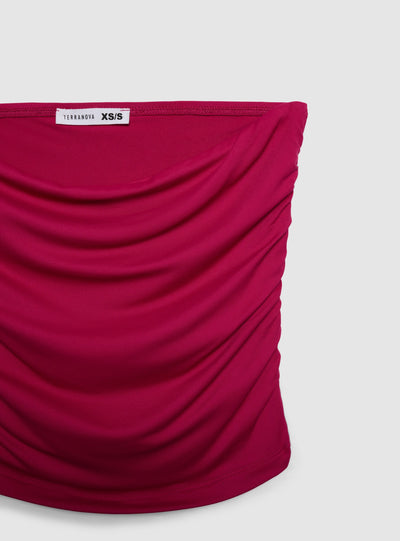 Top a fascia arricciato