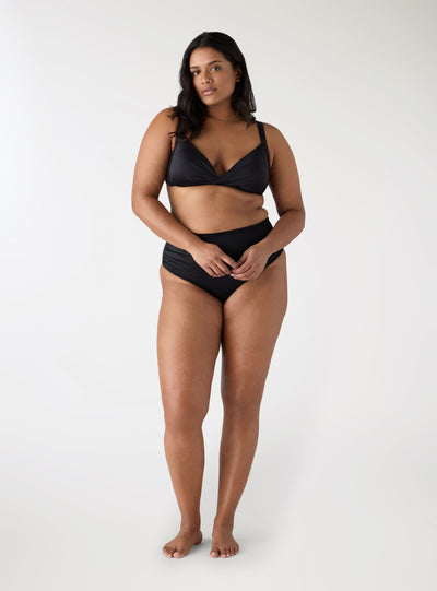 Reggiseno bikini triangolo con nodo frontale