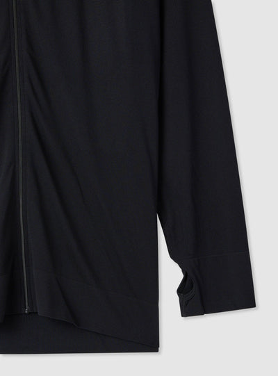 Felpa sportiva con cappuccio e zip con scritta