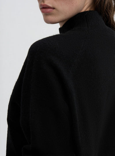 Unifarbener Rollkragenpullover