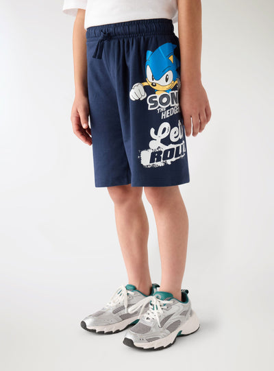 Pantaloni tuta corti con stampa Sonic®
