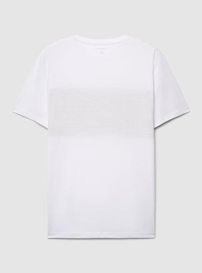 T-shirt con banda a contrasto
