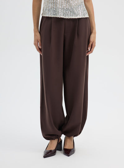 Solid colour balloon trousers