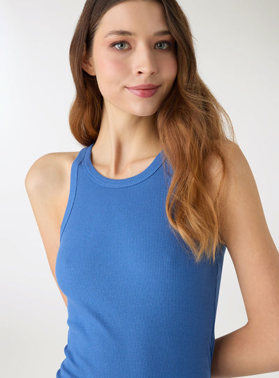 Vestito bodydress a canotta tinta unita