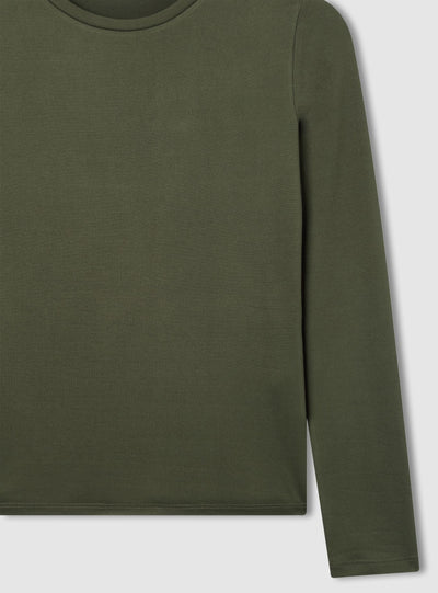 T-shirt basic tessuto caldo