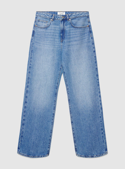 Jeans straight a tinta unita