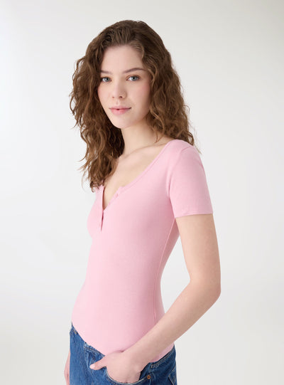 T-shirt col rond uni