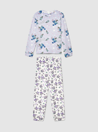 Set pigiama due pezzi con stampa Stitch®