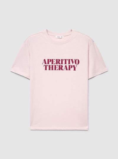 T-shirt ampia con scritta