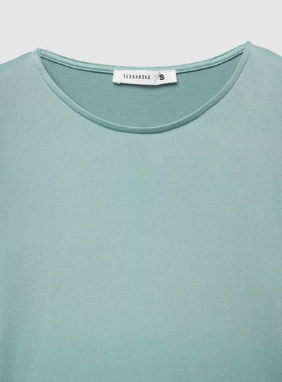 T-shirt crop a tinta unita