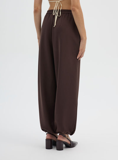 Solid colour balloon trousers