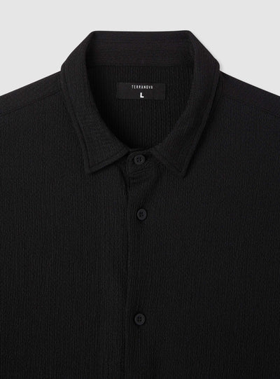 Camicia boxy a tinta unita