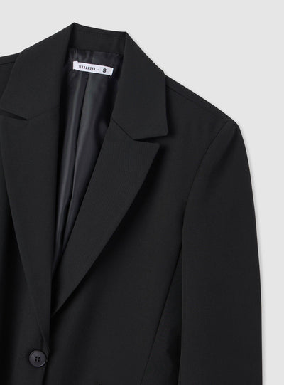 Single-breasted solid colour jacket