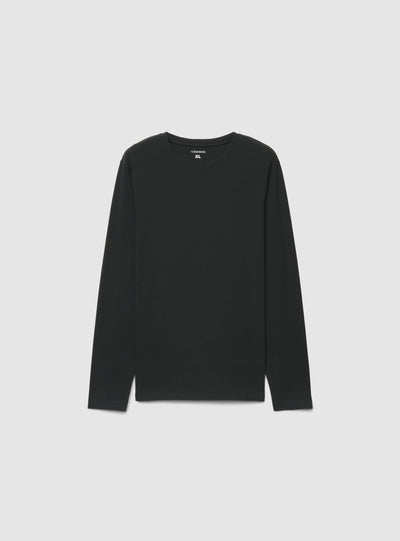 T-shirt manica lunga a tinta unita