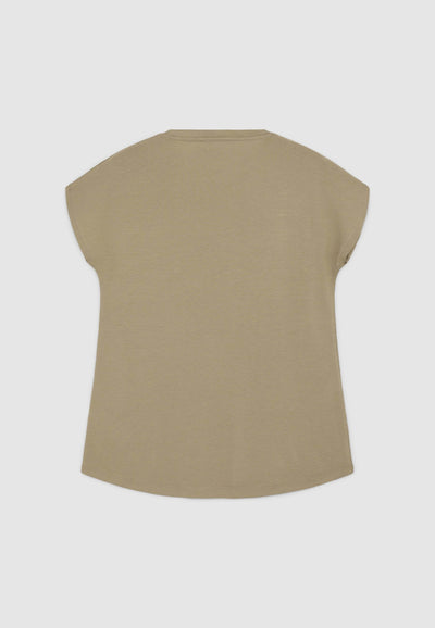 Weites einfarbiges T-Shirt