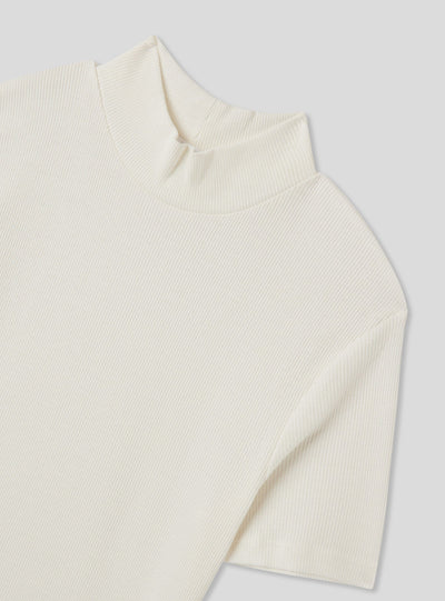 Pack 2 t-shirt lupetto a costine