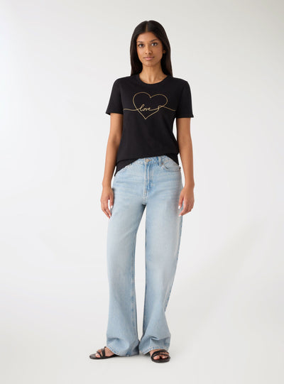 T-shirt con cuori