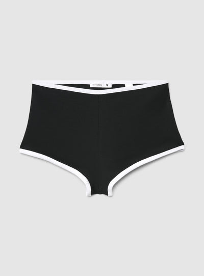 Culotte a costine profili a contrasto