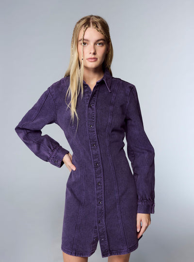 Abito camicia in denim con bottoni TRNPOPLAB
