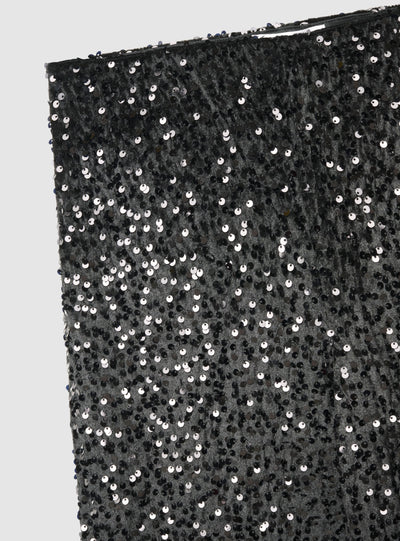 Pantaloni wide leg con paillettes