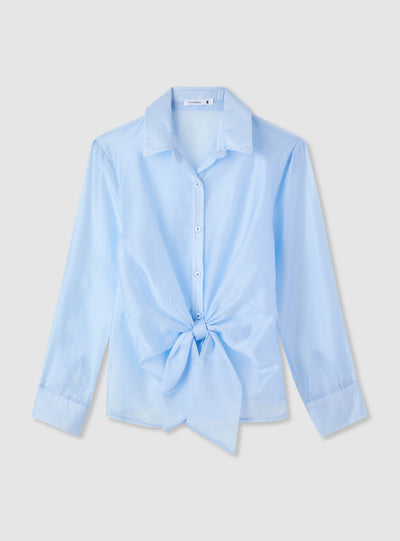 Camicia con nodo in vita