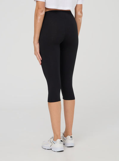 Pack 2 leggings tre quarti tinta unita