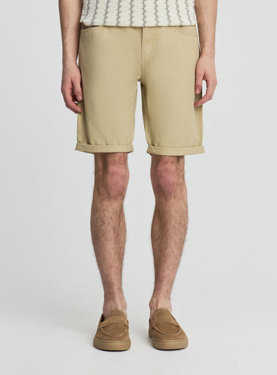 Pantaloncini a 5 tasche con risvolto