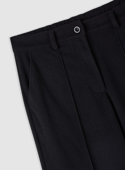 Pantaloni wide leg con nervatura