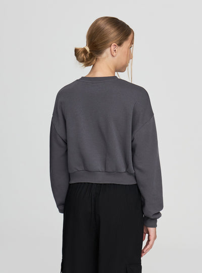 Felpa crop con stampa Kuromi®