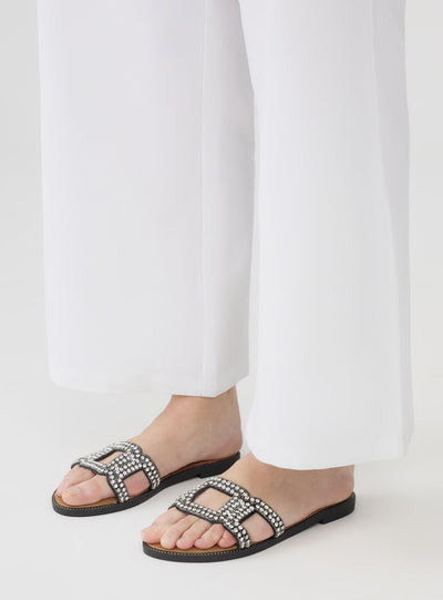Ciabatte flat con strass