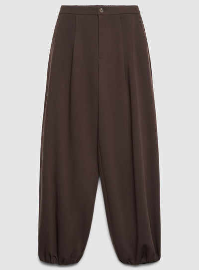 Solid colour balloon trousers