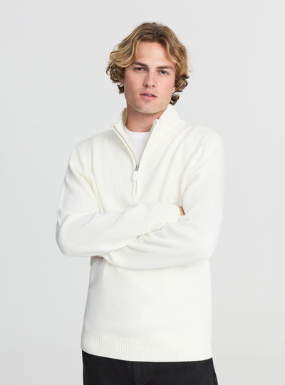 Maglia collo alto con zip